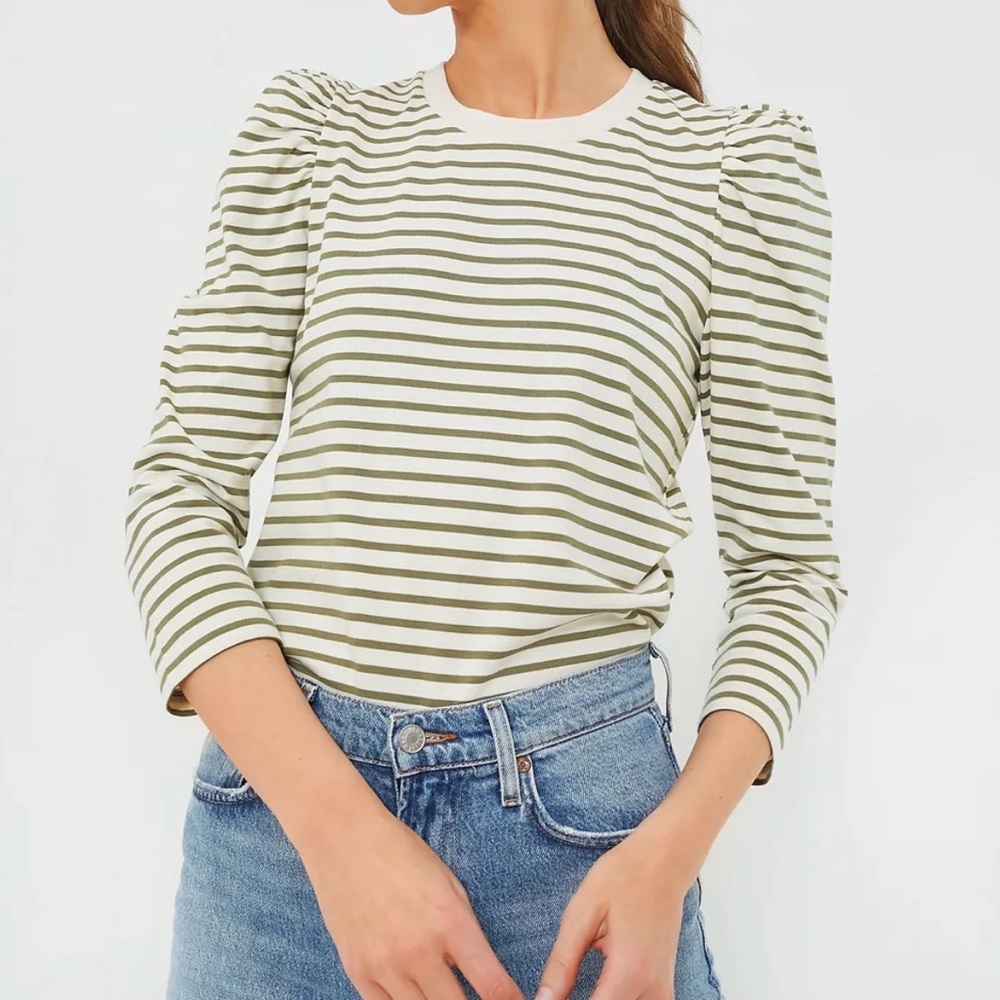 Pommander Place women’s puff 3/4 sleeve top